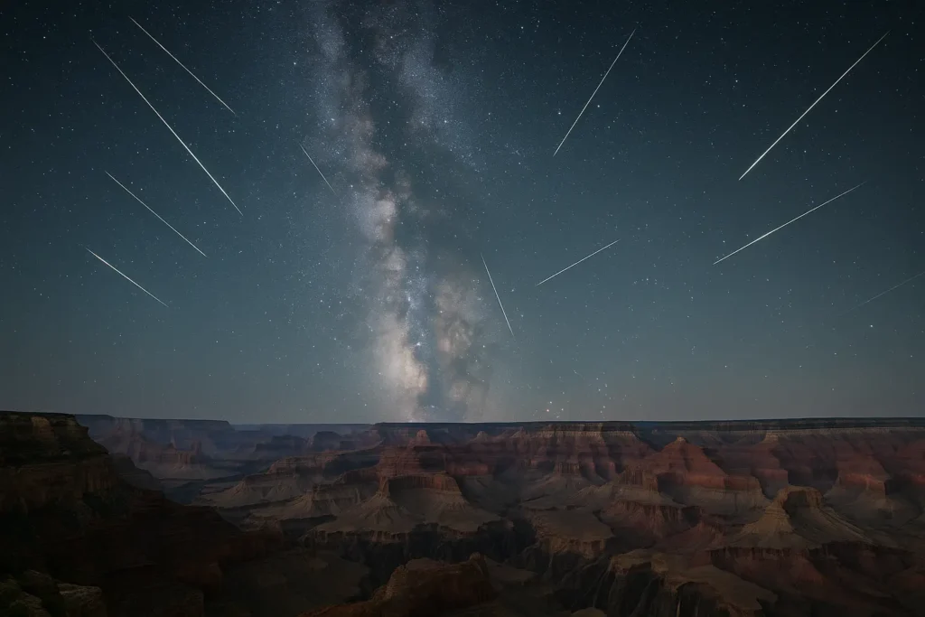 Perseid Meteor Showers Peak